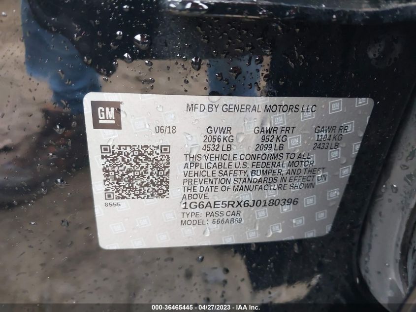 2018 CADILLAC ATS SEDAN AWD - 1G6AE5RX6J0180396