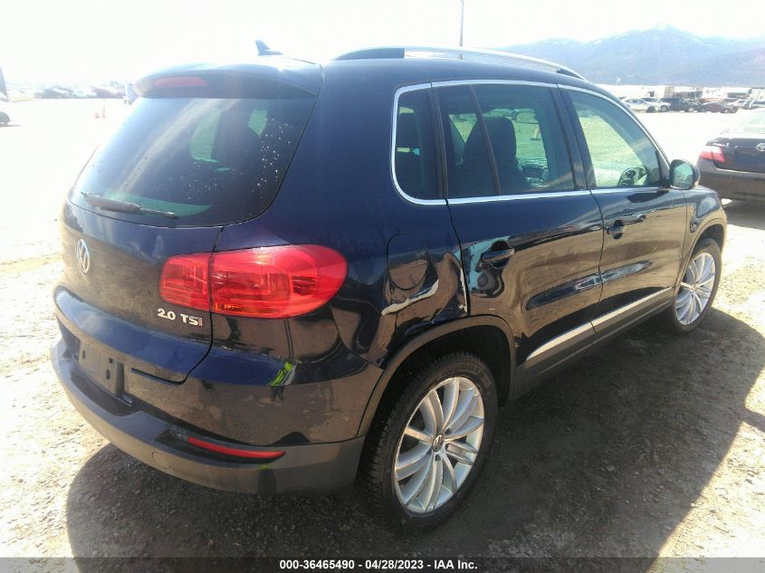 2013 VOLKSWAGEN TIGUAN SE W/SUNROOF & NAV - WVGAV3AX5DW592111