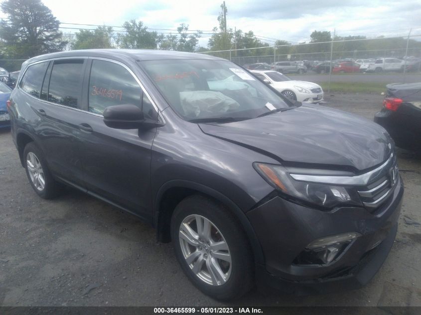 2016 HONDA PILOT LX - 5FNYF6H17GB082287