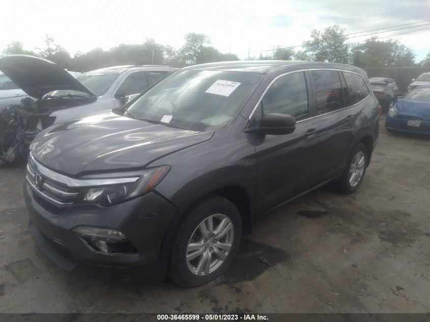 2016 HONDA PILOT LX - 5FNYF6H17GB082287