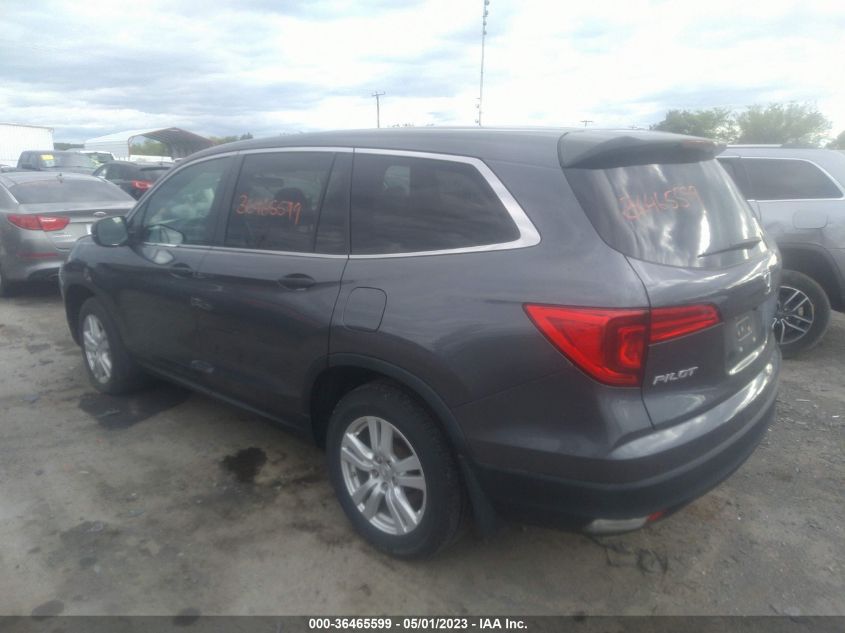 2016 HONDA PILOT LX - 5FNYF6H17GB082287