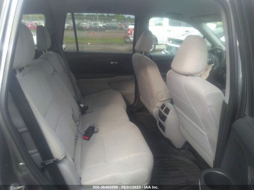 2016 HONDA PILOT LX - 5FNYF6H17GB082287