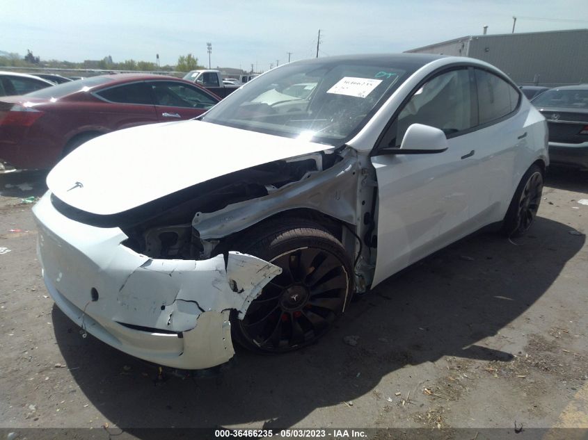 2022 TESLA MODEL Y PERFORMANCE - 7SAYGDEF8NF538847