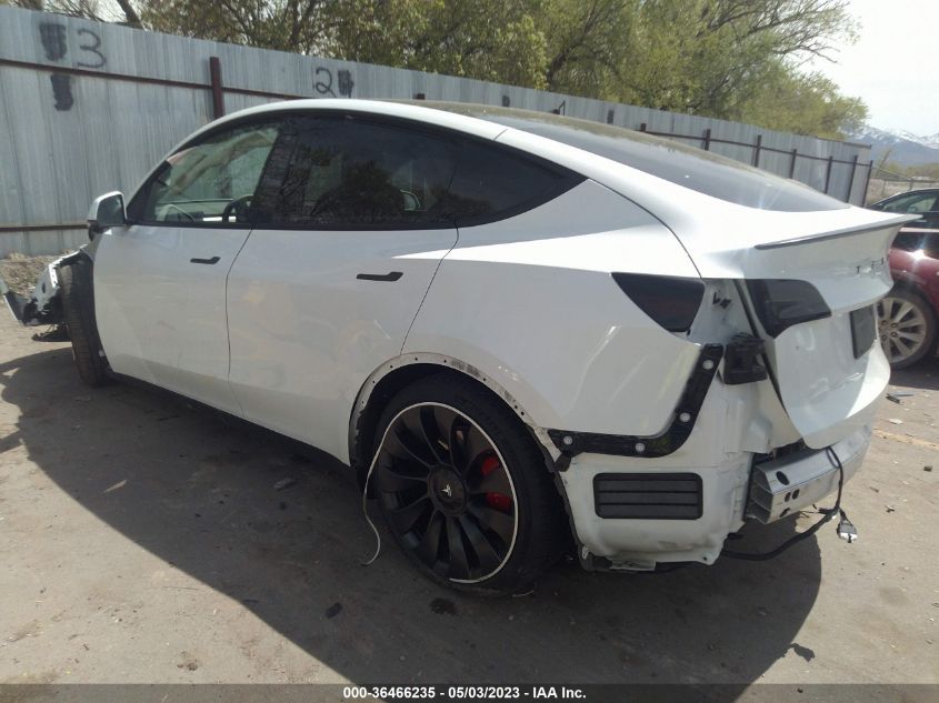 2022 TESLA MODEL Y PERFORMANCE - 7SAYGDEF8NF538847