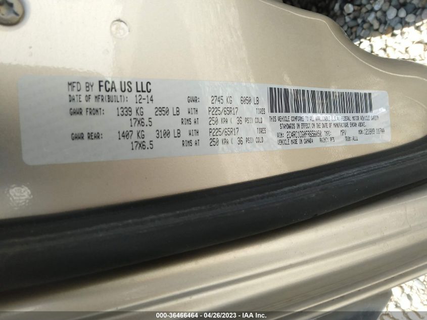 2015 CHRYSLER TOWN & COUNTRY TOURING-L - 2C4RC1CG0FR656050