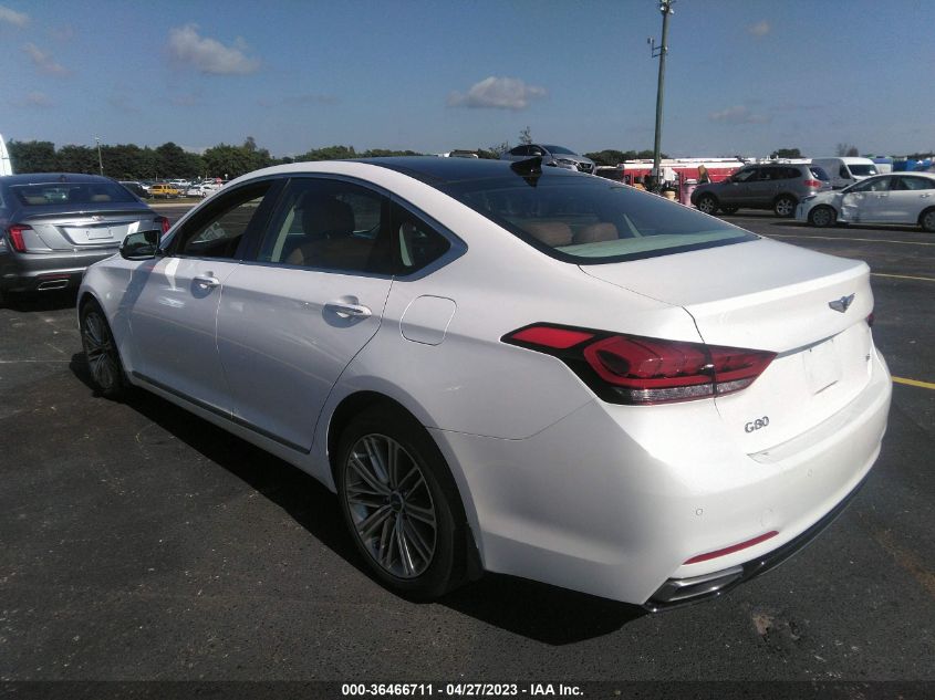 2020 GENESIS G80 3.8L KMTFN4JE2LU337894