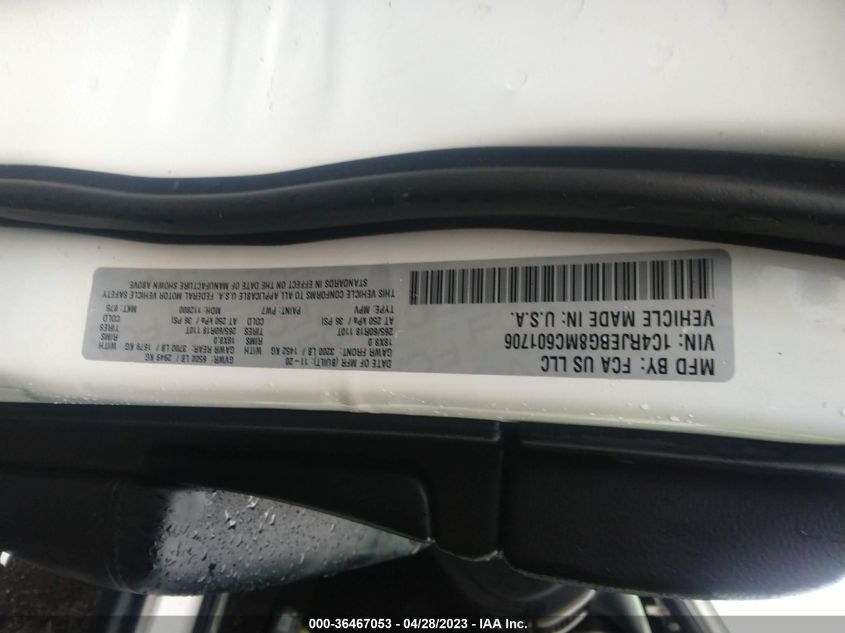 2021 JEEP GRAND CHEROKEE LIMITED - 1C4RJEBG8MC601706