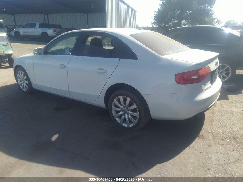 2013 AUDI A4 PREMIUM - WAUBFAFL3DN045681