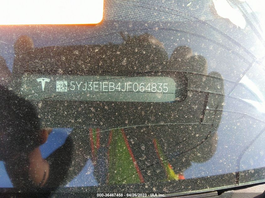 2018 TESLA MODEL 3 LONG RANGE - 5YJ3E1EB4JF064835