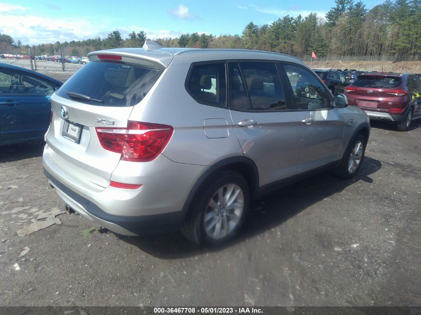 2015 BMW X3 XDRIVE28I - 5UXWX9C56F0D50051