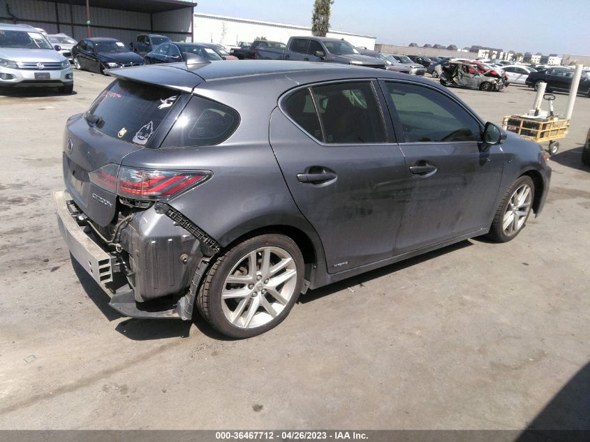 2014 LEXUS CT 200H HYBRID - JTHKD5BH6E2186828