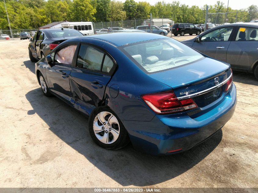 2015 HONDA CIVIC SEDAN LX - 19XFB2F50FE263625
