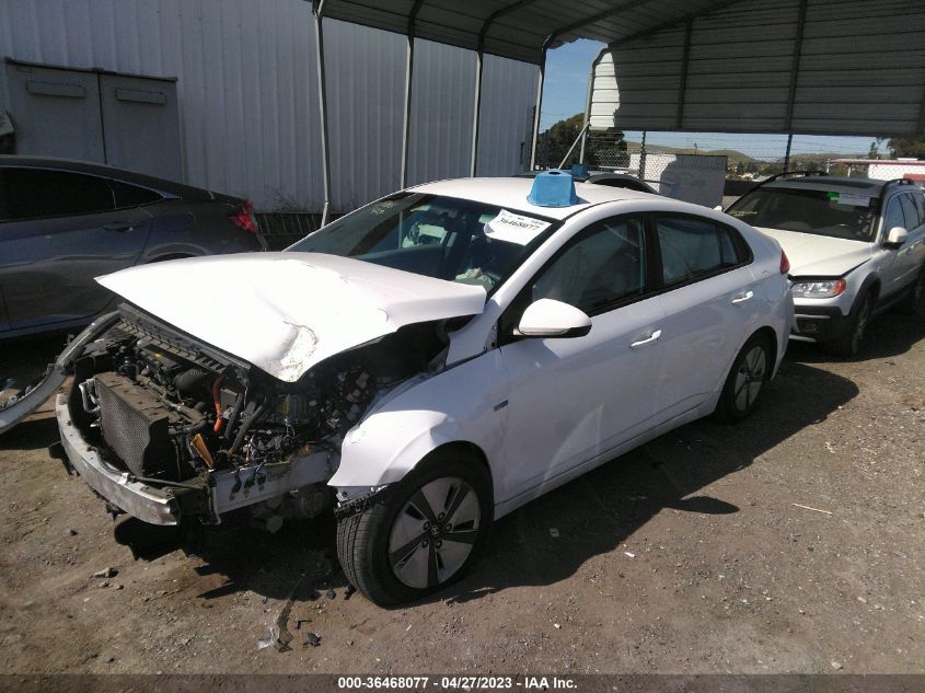 2017 HYUNDAI IONIQ HYBRID BLUE - KMHC65LC4HU057025