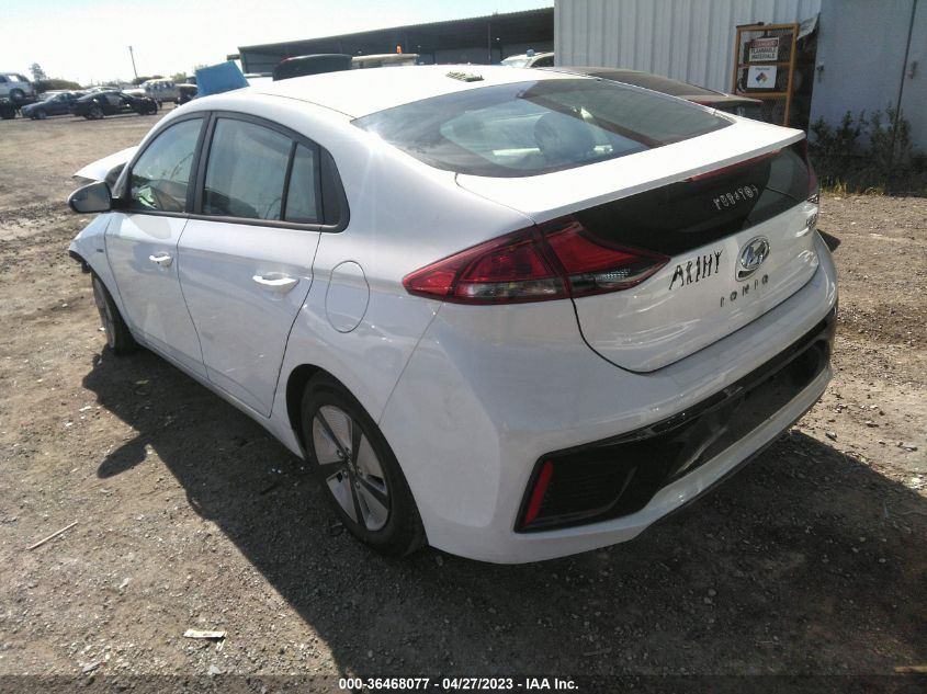 2017 HYUNDAI IONIQ HYBRID BLUE - KMHC65LC4HU057025