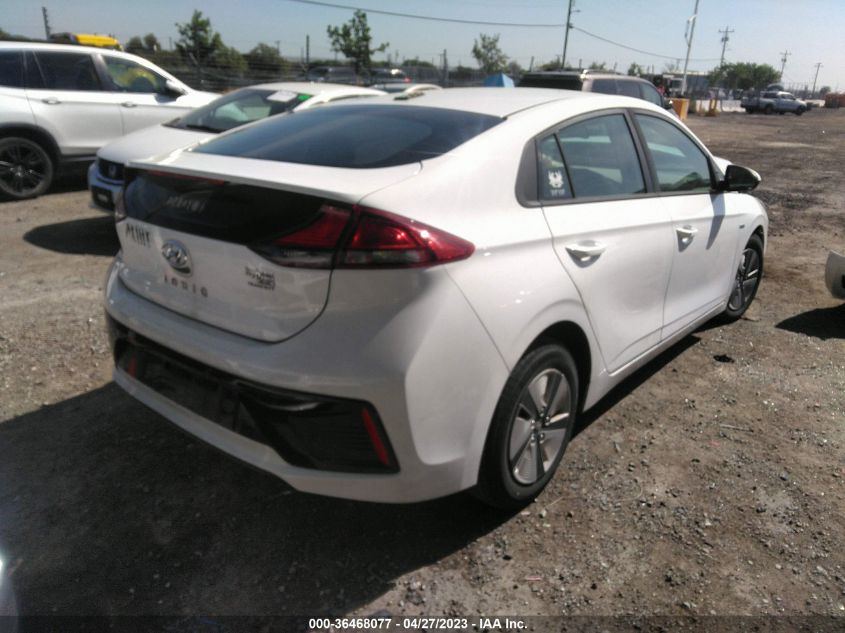 2017 HYUNDAI IONIQ HYBRID BLUE - KMHC65LC4HU057025