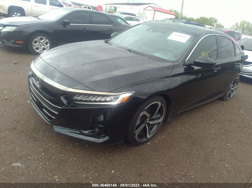 2022 HONDA ACCORD SEDAN SPORT - 1HGCV1F34NA097146