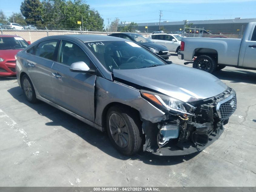 2016 HYUNDAI SONATA HYBRID SE - KMHE24L19GA030335