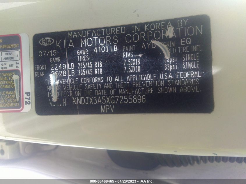 2016 KIA SOUL ! - KNDJX3A5XG7255896