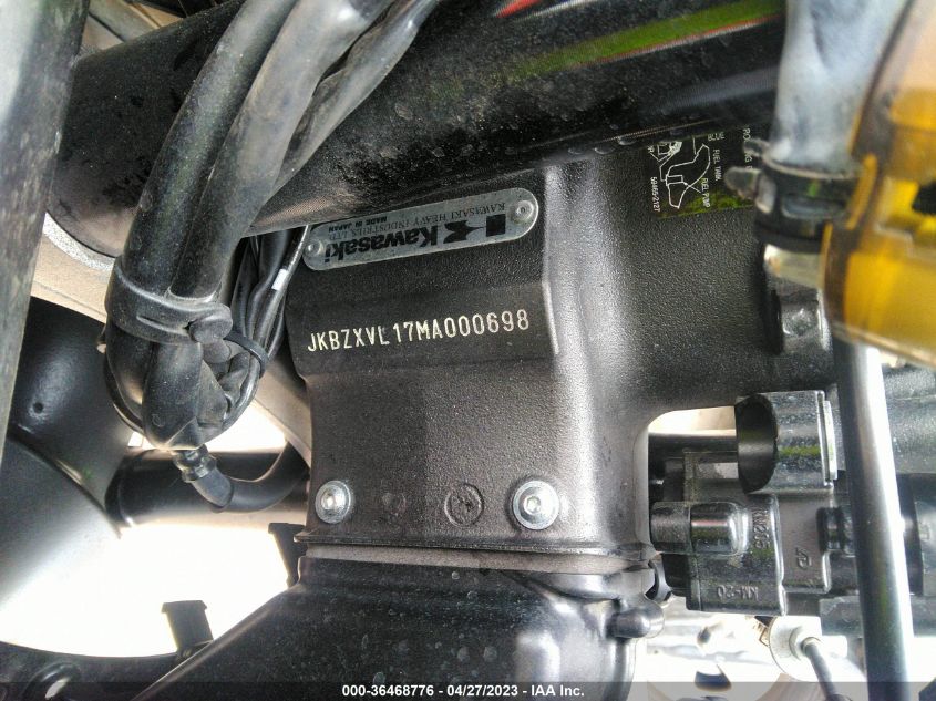 2021 KAWASAKI ZX1002 L JKBZXVL17MA000698