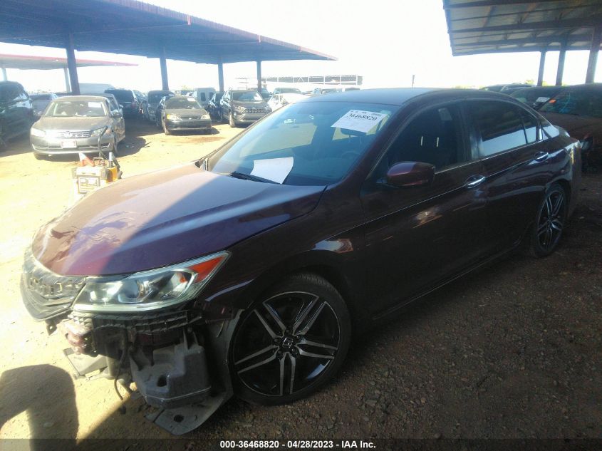 2017 HONDA ACCORD SEDAN SPORT - 1HGCR2F51HA041648