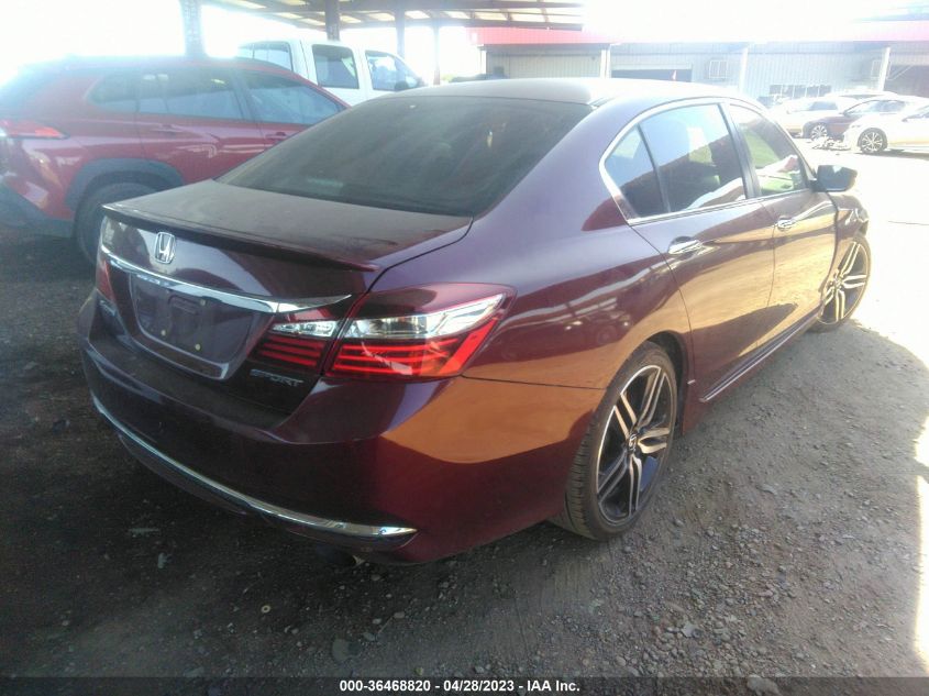 2017 HONDA ACCORD SEDAN SPORT - 1HGCR2F51HA041648