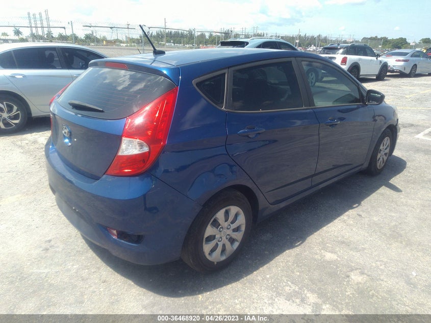 VIN KMHCT5AE8HU324907 2017 HYUNDAI ACCENT SE