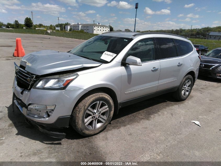 2015 CHEVROLET TRAVERSE LT - 1GNKRHKD2FJ354450