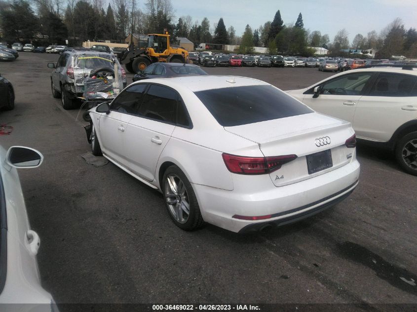 2017 AUDI A4 SEASON OF AUDI PREMIUM - WAUDNAF45HN041495
