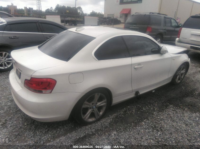 2013 BMW 1 SERIES 128I - WBAUP7C58DVP25638