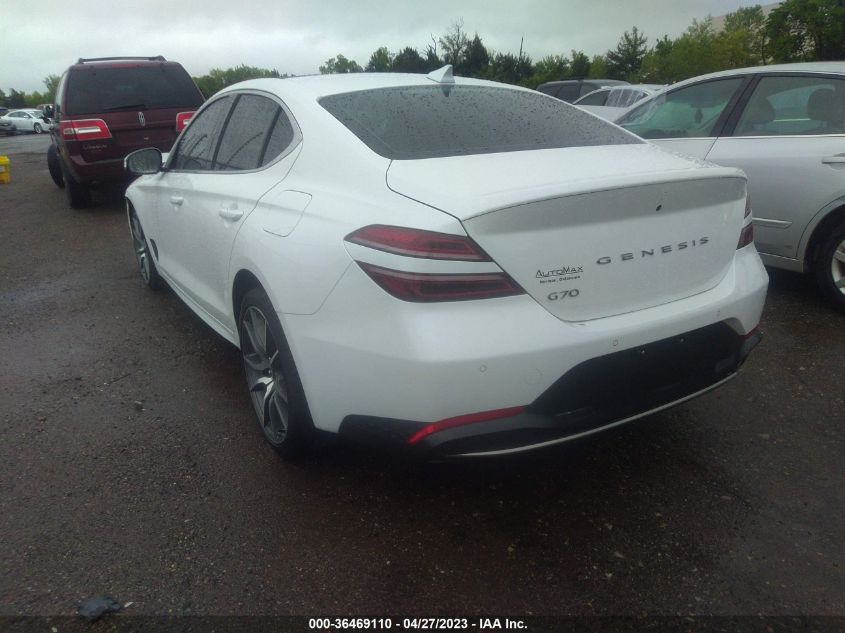 2022 GENESIS G70 2.0T - KMTG34TA0NU089832