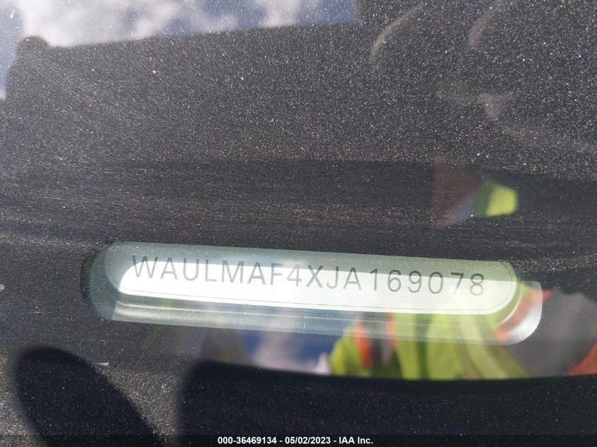 2018 AUDI A4 PREMIUM PLUS - WAULMAF4XJA169078