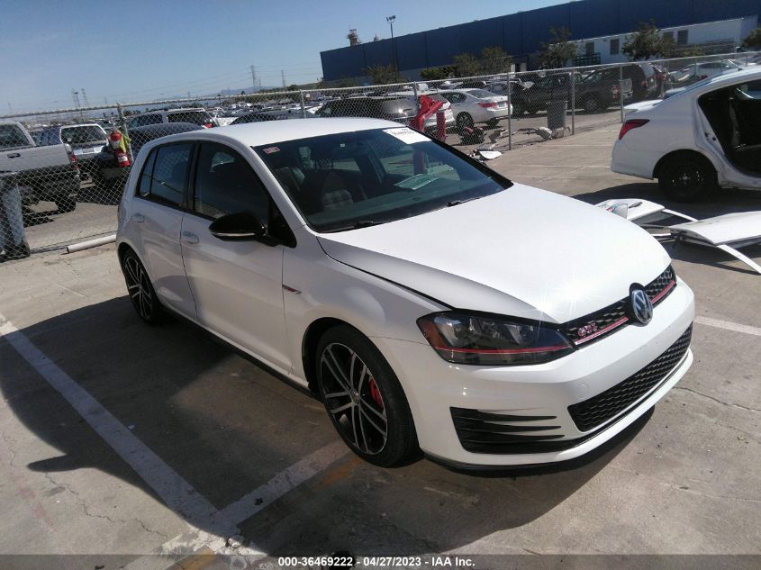 2017 VOLKSWAGEN GOLF GTI S/SE/AUTOBAHN/SPORT - 3VW447AU2HM044992