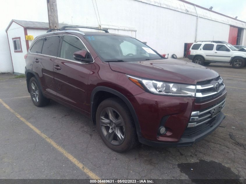 2017 TOYOTA HIGHLANDER LIMITED - 5TDDZRFH7HS435230