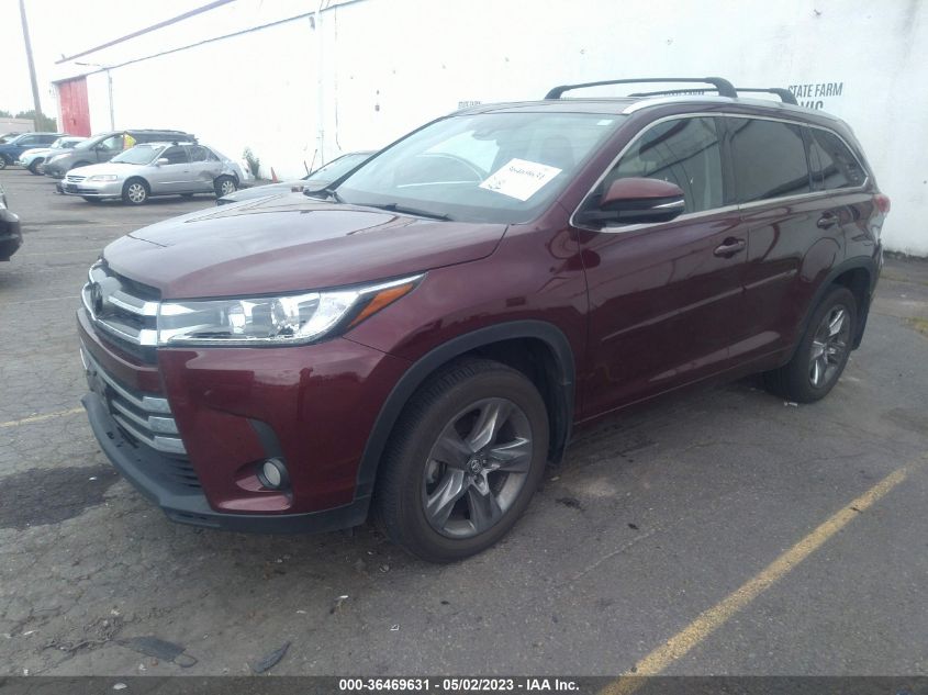 2017 TOYOTA HIGHLANDER LIMITED - 5TDDZRFH7HS435230