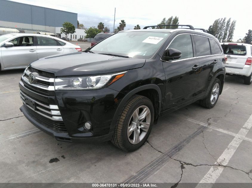 2017 TOYOTA HIGHLANDER LIMITED - 5TDDZRFH7HS376311
