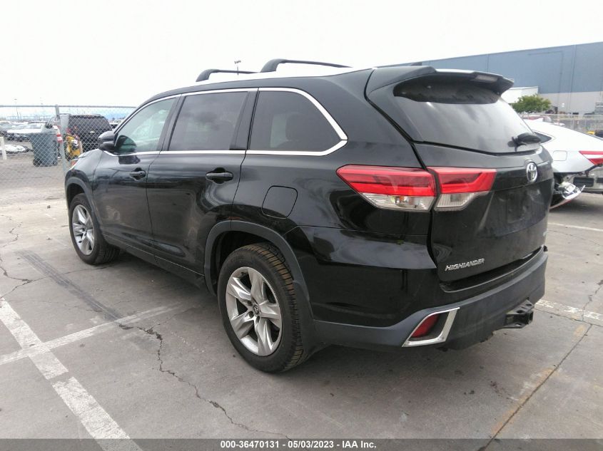 2017 TOYOTA HIGHLANDER LIMITED - 5TDDZRFH7HS376311