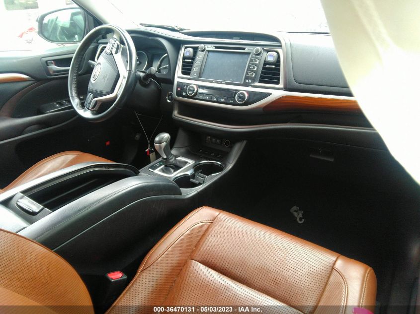2017 TOYOTA HIGHLANDER LIMITED - 5TDDZRFH7HS376311