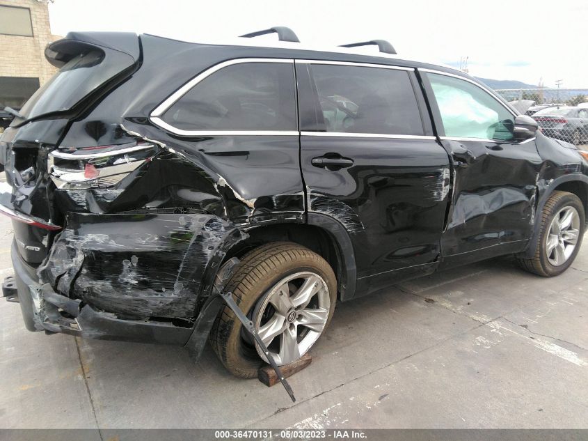 2017 TOYOTA HIGHLANDER LIMITED - 5TDDZRFH7HS376311