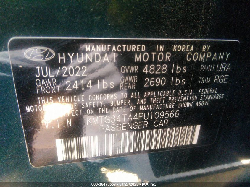2023 GENESIS G70 2.0T KMTG34TA4PU109566