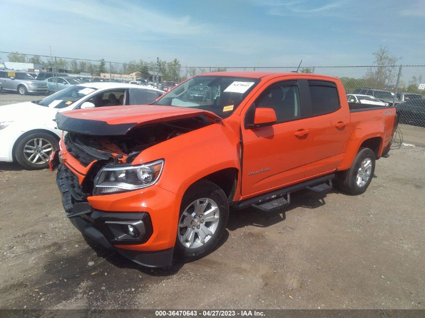 2022 CHEVROLET COLORADO 4WD LT - 1GCGTCEN9N1118612
