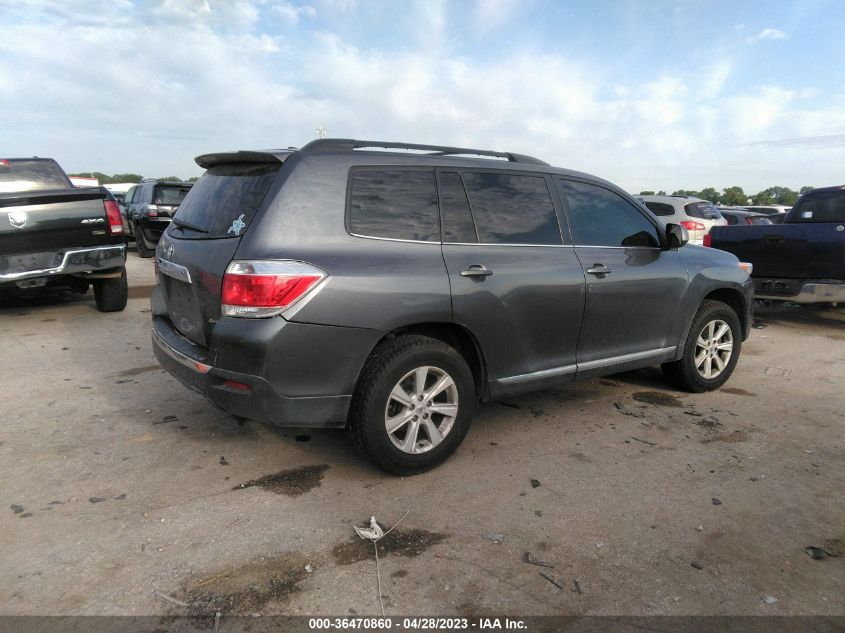 2013 TOYOTA HIGHLANDER - 5TDBK3EH9DS278501