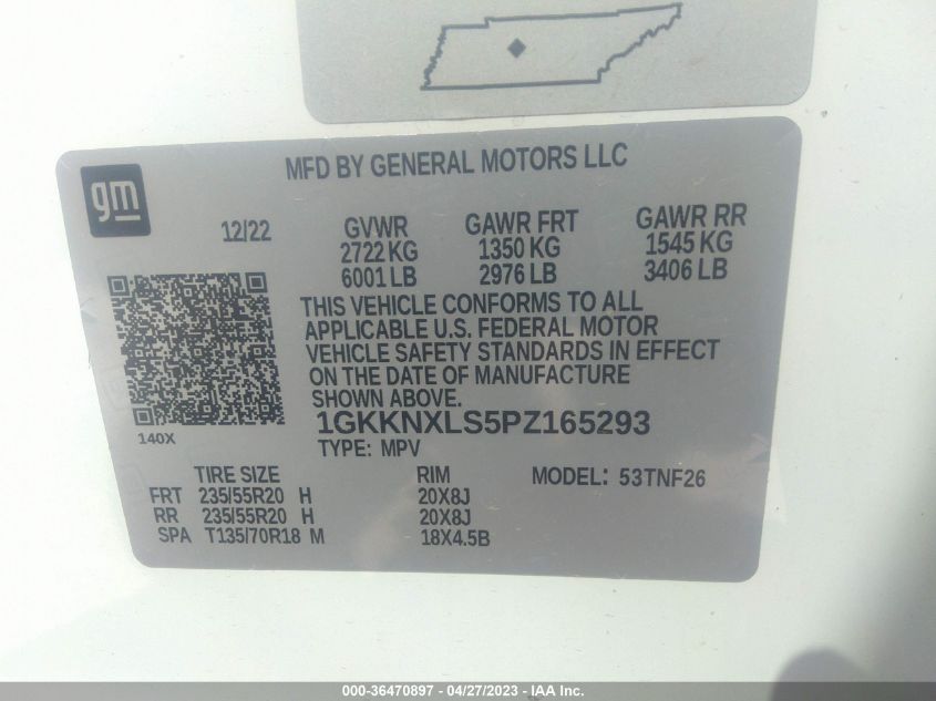 2023 GMC ACADIA DENALI - 1GKKNXLS5PZ165293