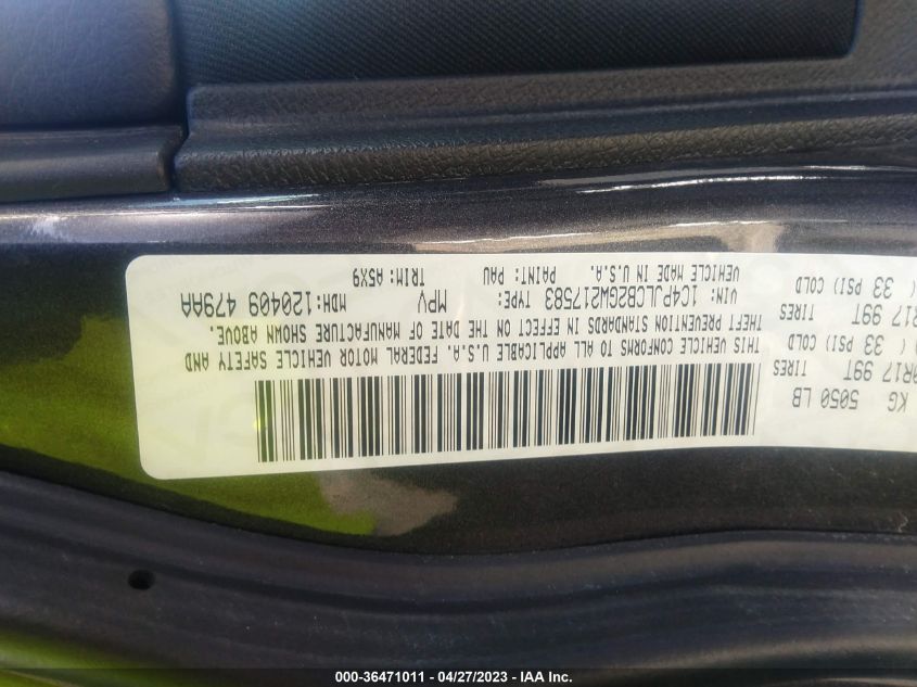2016 JEEP CHEROKEE LATITUDE - 1C4PJLCB2GW217583