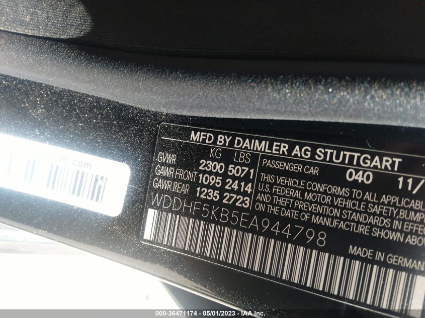2014 MERCEDES-BENZ E-CLASS E 350 LUXURY - WDDHF5KB5EA944798