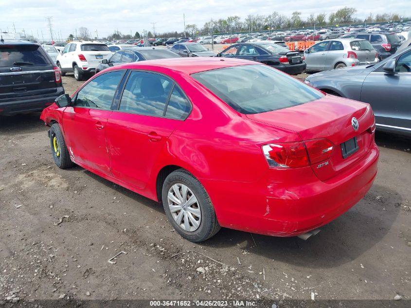 2013 VOLKSWAGEN JETTA SEDAN S - 3VW2K7AJ4DM435851