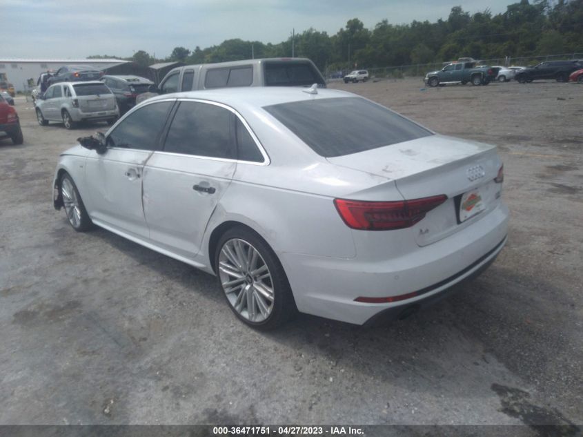 2017 AUDI A4 PREMIUM PLUS - WAUENAF43HN010203