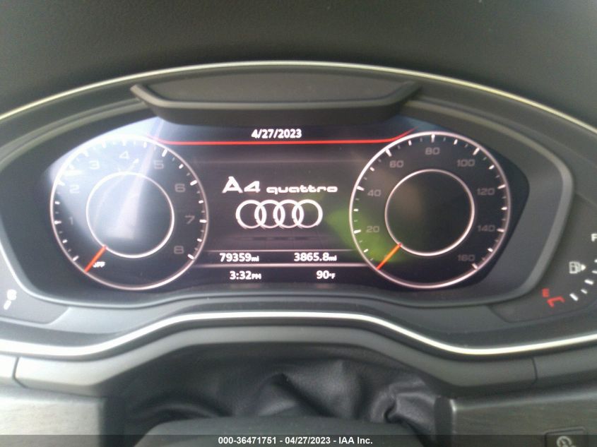 2017 AUDI A4 PREMIUM PLUS - WAUENAF43HN010203