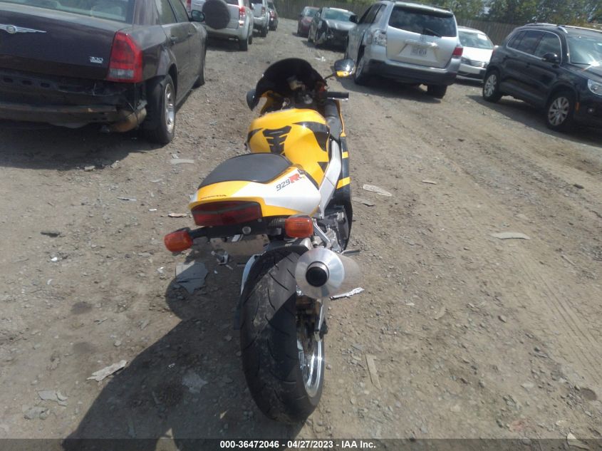2000 HONDA CBR900 RR JH2SC4404YM005232