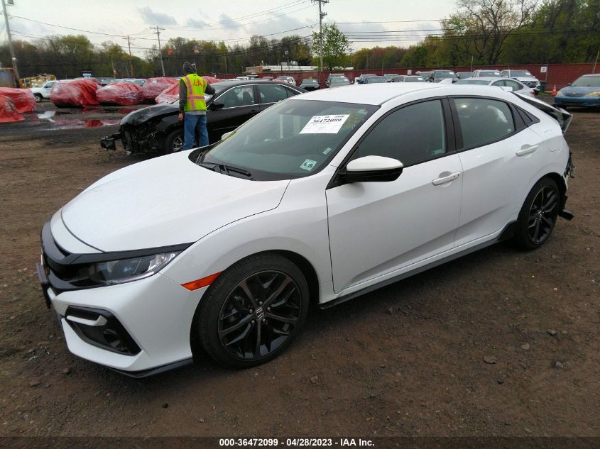 2021 HONDA CIVIC HATCHBACK SPORT - SHHFK7H46MU407797