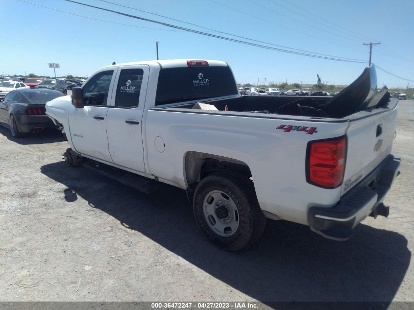 2018 CHEVROLET SILVERADO 2500HD WORK TRUCK - 1GC2KUEG1JZ200429